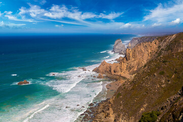 Fototapeta premium Atlantic ocean coast in Portugal