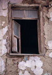 ruin wall and window 