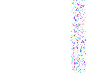 Kaleidoscope Background. Disco Banner. Rainbow Tinsel. Falling C