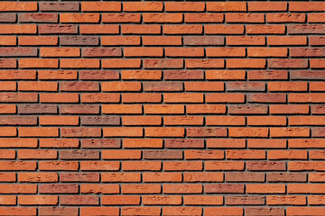Obraz premium Red brown brick background, Abstract geometric pattern texture, Orange brick block texture, Outdoor building wall, Can be used as background for display or montage products.