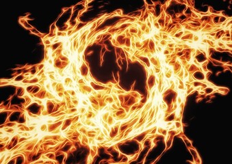 燃え上がる炎のイラスト