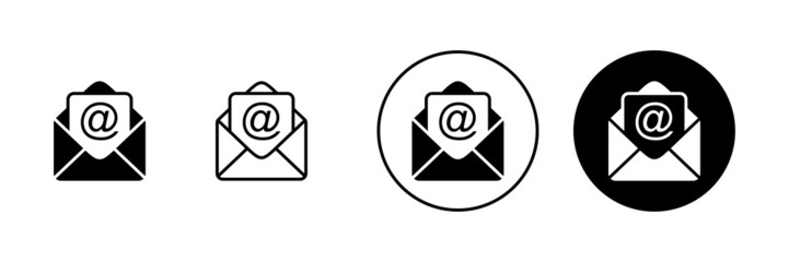 Mail icons set. email sign and symbol. E-mail icon. Envelope icon