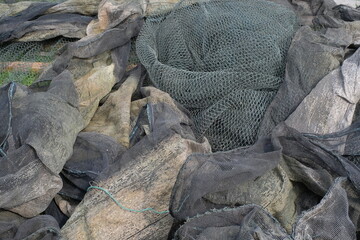 Fishing traps, or nets generally used for fish farming in large ponds such as oceans and lakes.	