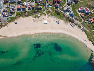 Aerial view of village of Lozenets, Bulgaria