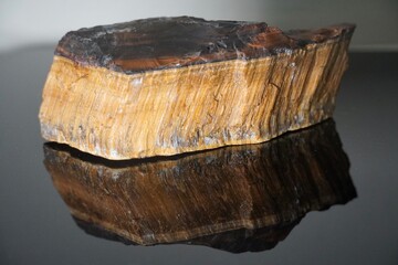Large chunk of tigers eye rock for jewelry making
