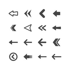 Arrow icons set. Vector Arrows collection.