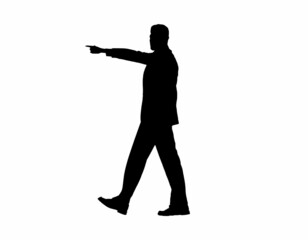 silhouette of a person with a gun