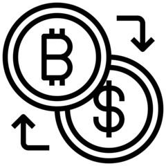 EXCHANGE line icon,linear,outline,graphic,illustration