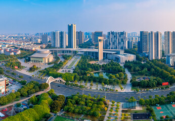 Obraz premium Urban scenery of Jiangyin City, Jiangsu Province, China