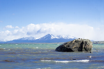 Fototapeta na wymiar Landscapes from Puerto Natales, Patagonia