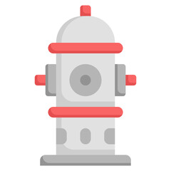 Naklejka premium HYDRANT flat icon,linear,outline,graphic,illustration