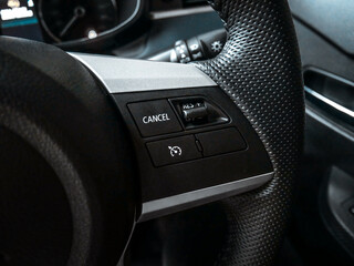 Cruise Control System Button on Steering Wheel