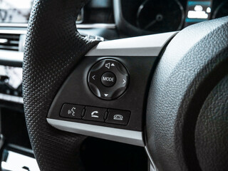 Car Audio Control Button and Telephony Button on Steering Wheel