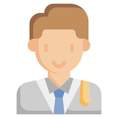 LAWYER flat icon,linear,outline,graphic,illustration