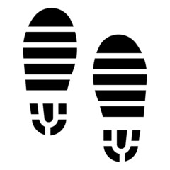 FOOTPRINT glyph icon,linear,outline,graphic,illustration