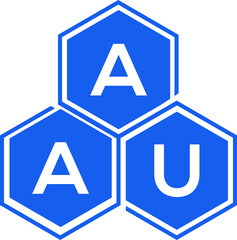 AAU letter logo design on White background. AAU creative initials letter logo concept. AAU letter design. 
