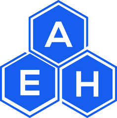 AEH letter logo design on White background. AEH creative initials letter logo concept. AEH letter design. 
