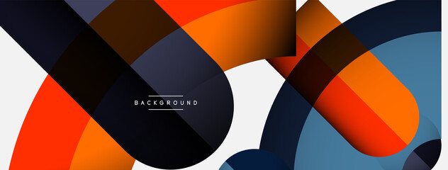 Trendy shapes, color minimal design composition, lines and shadows for wallpaper banner background or landing page