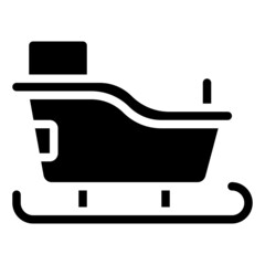 SLEIGH glyph icon,linear,outline,graphic,illustration
