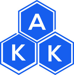 AKK letter logo design on black background. AKK  creative initials letter logo concept. AKK letter design.