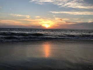 Fototapeta premium sunset on the beach