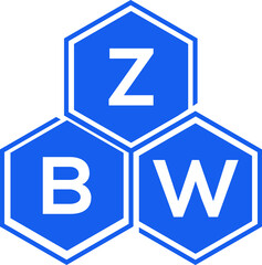 ZBW letter logo design on White background. ZBW creative initials letter logo concept. ZBW letter design. 