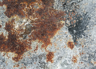 Rusty and dirty steel surface texture