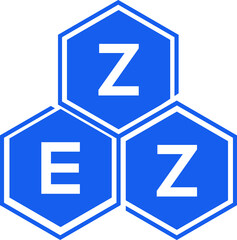 ZEZ letter logo design on White background. ZEZ creative initials letter logo concept. ZEZ letter design. 
