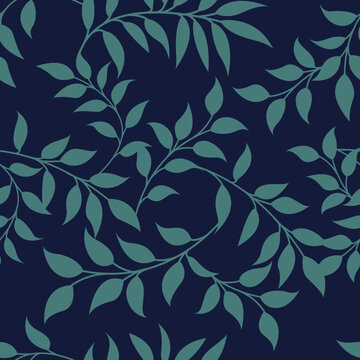 seamless pattern with leaves