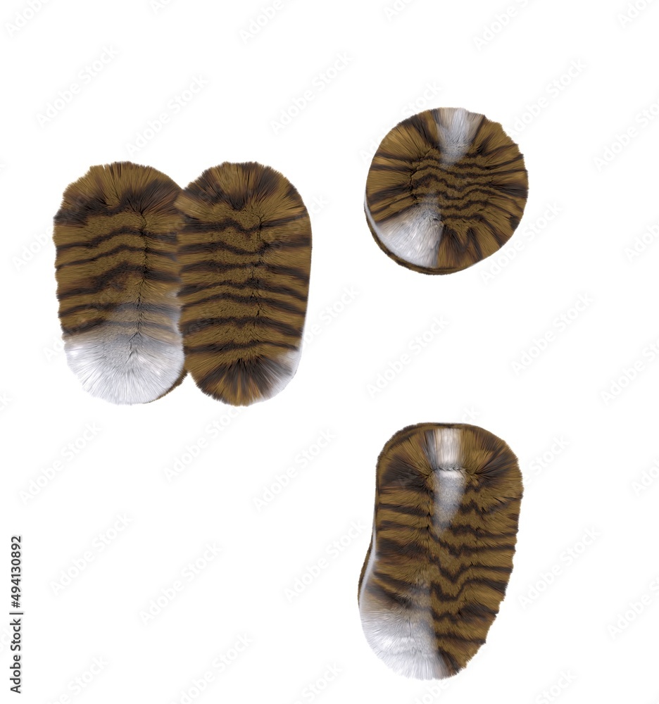 Poster brown tabby cat themed font quotation mark and comma and period
