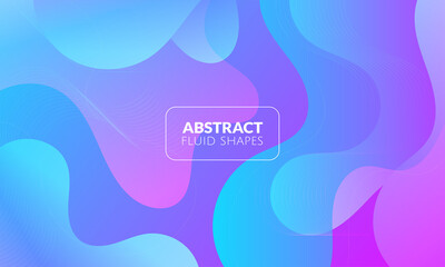 Abstract Colorful liquid background. Modern background design. gradient color. Blue Dynamic Waves. Fluid shapes composition. Fit for website, banners, wallpapers, brochure, posters
