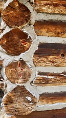 log wood home texture up close