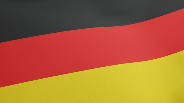 National flag of Germany waving original size and colors 3D Render, Flagge Deutschlands with national colours of Germany, German Confederation and Weimar Republic, Federal Republic of Germany flag