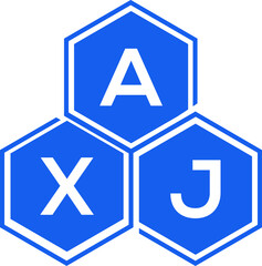 AXJ letter logo design on White background. AXJ creative initials letter logo concept. AXJ letter design. 