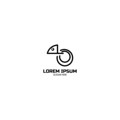 Obraz premium Chameleon Logo Design