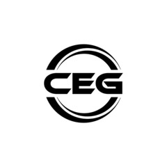 CEG letter logo design with white background in illustrator, vector logo modern alphabet font overlap style. calligraphy designs for logo, Poster, Invitation, etc. - obrazy, fototapety, plakaty