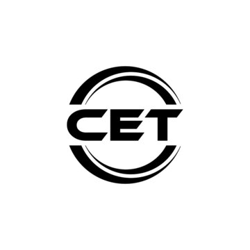 CET letter logo design with white background in illustrator, vector logo modern alphabet font overlap style. calligraphy designs for logo, Poster, Invitation, etc.