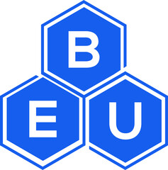 BEU letter logo design on White background. BEU creative initials letter logo concept. BEU letter design. 