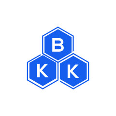 Obraz premium BKK letter logo design on White background. BKK creative initials letter logo concept. BKK letter design. 