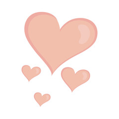 hearts love decoration