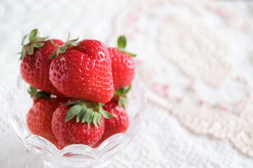 strawberries in a container