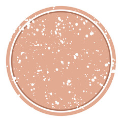 Circle with splashes of paint. Texture watercolor. Round logo. Vector frame for text, photo. Grunge effect.

