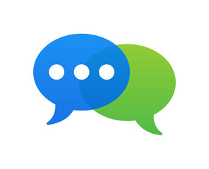 Conversation icon in graphic design. Communication symbol vector illustration.