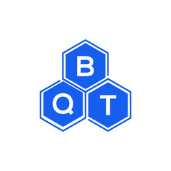 BQT letter logo design on White background. BQT creative initials letter logo concept. BQT letter design. 