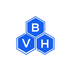BVH letter logo design on White background. BVH creative initials letter logo concept. BVH letter design. 
