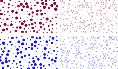 red pattern background cute polka dot