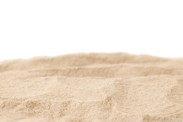 Naklejka na ściany i meble The sand scattering isolated on white background