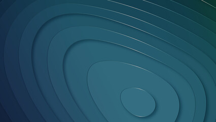 abstract blue background Luxury paper cut background, Abstract decoration, golden pattern, 3d Vector illustration. Black, white, blue, gold waves Cover template, geometric shapes, 