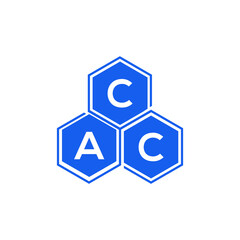 CAC letter logo design on black background. CAC  creative initials letter logo concept. CAC letter design.