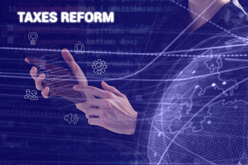 Business, technology, internet and network concept. Young businessman thinks over the steps for...